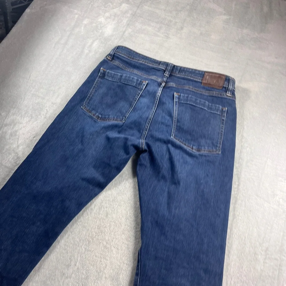 Revtown Automatic Mens Jeans 34x30 Blue Dark Wash Stretch Denim Straight Leg